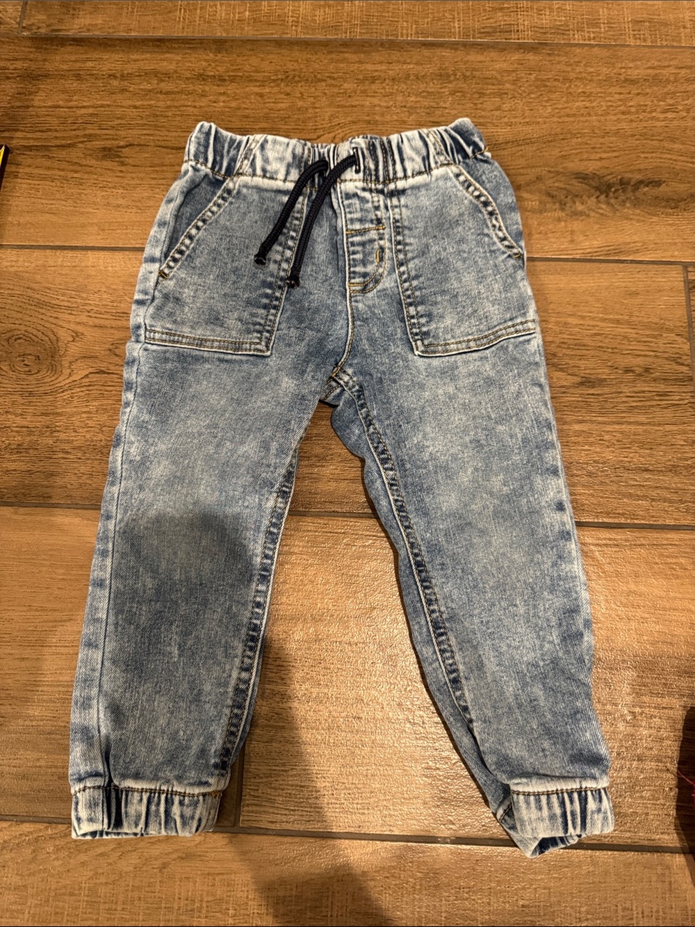 Cat & Jack Light Blue Acid Wash Jogger Jeans
